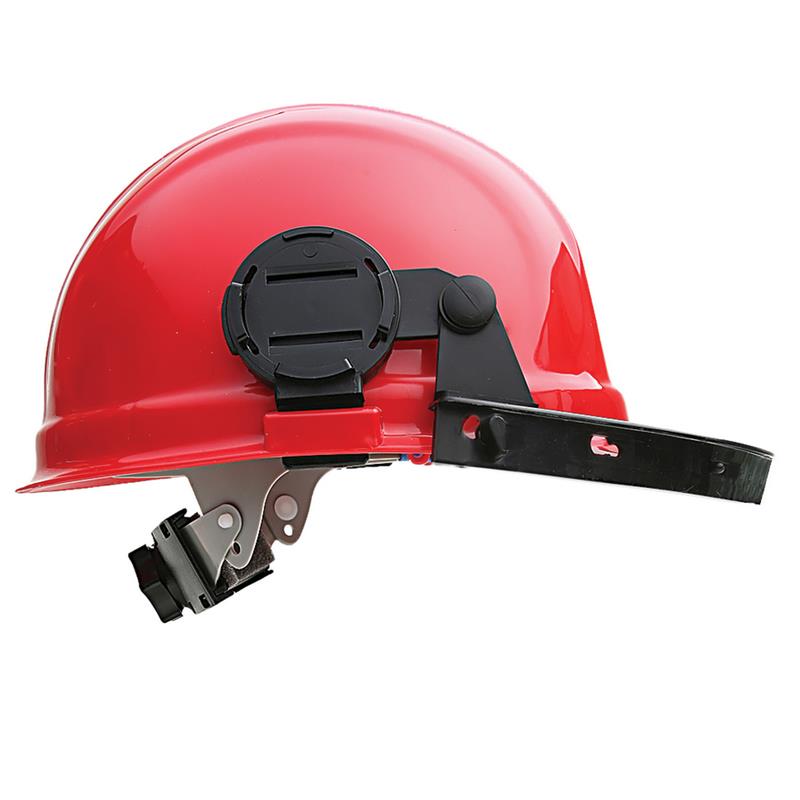 Hard hat deals face shield attachment